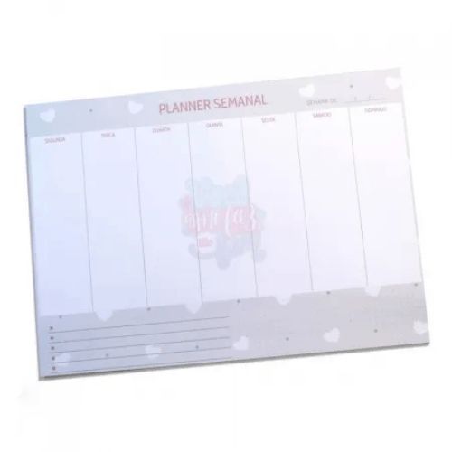 Planner de Mesa Semanal 75g 60 folhas Merci - Voce me faz Tao Bem