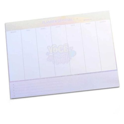 Planner de Mesa Semanal 75g 60 folhas Merci - Voce Merece o Mundo