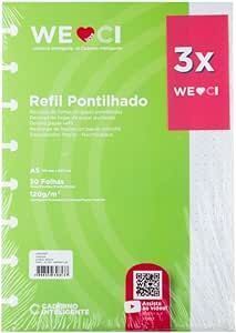 Refil Pontilhado Medio 120G Caderno Inteligente