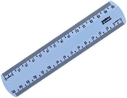 Regua 15Cm New Line Azul Pastel Maxcril