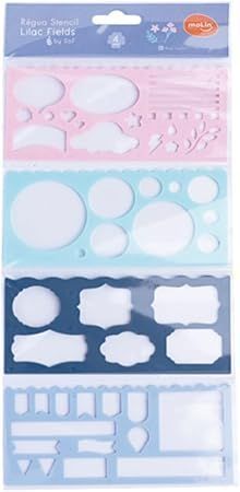 Regua Stencil By Sof com 4 Unidades Molin