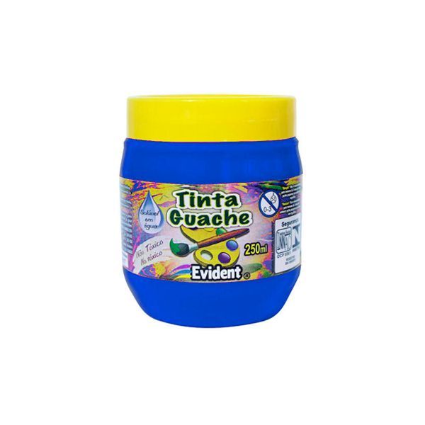 Tinta Guache 250Ml Azul Royal Evident