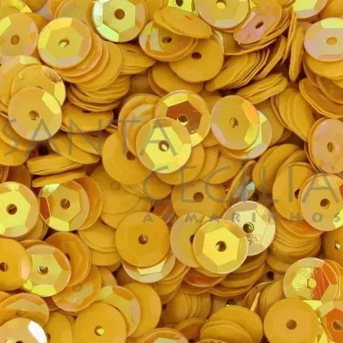 Lantejoula CB 6 Amarelo Opaco Pacote com 1000 Unidades Honey