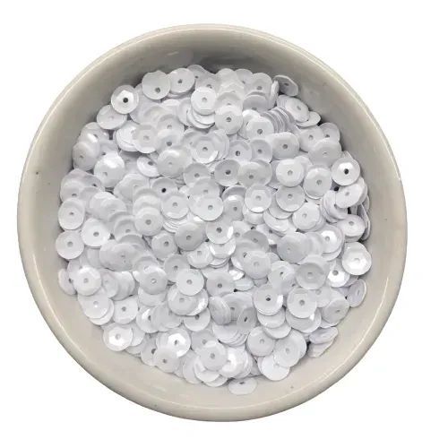 Lantejoula CB 6 Branco Perolado Pacote com 1000 Unidades Honey