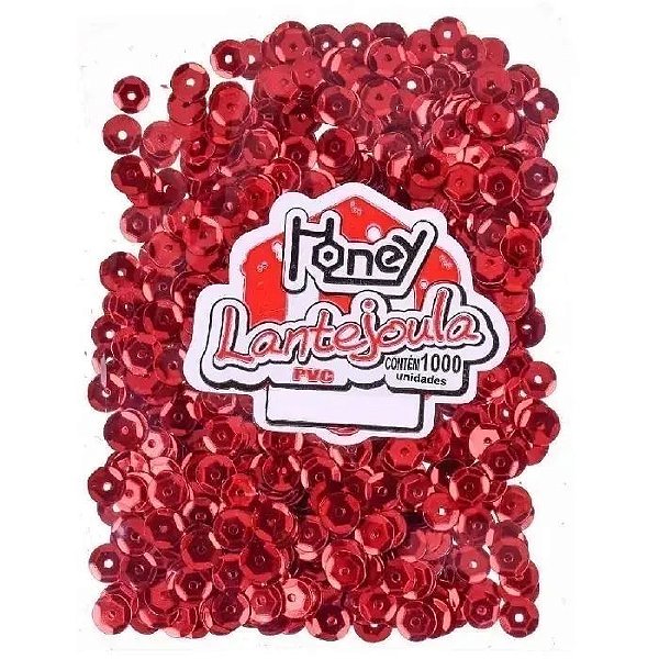Lantejoula CB 6 Vermelho Pacote com 1000 Unidades Honey