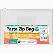 Pasta Zip Bag Safe Makeup A5 26x18cm Hemon