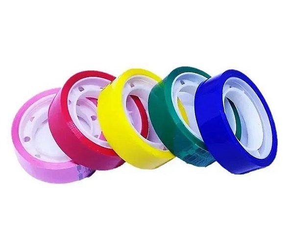 Fita Durex Colorida 12Mm X 10 Mt Adelbras