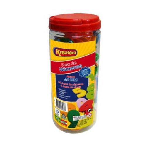 Pote de Numeros 40mm 148 Pecas Kreateva