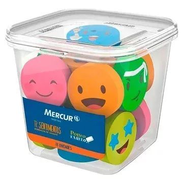 Borracha Tr Sentimentos Pote com 18 Unidades Mercur
