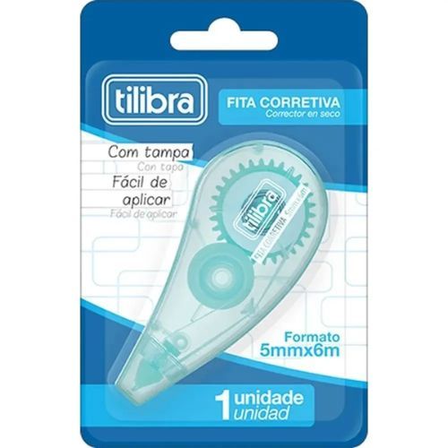 Fita Corretiva 5MMX6M Aqua Tilibra