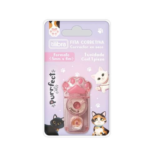 Fita Corretiva Purrfect Cats Tilibra