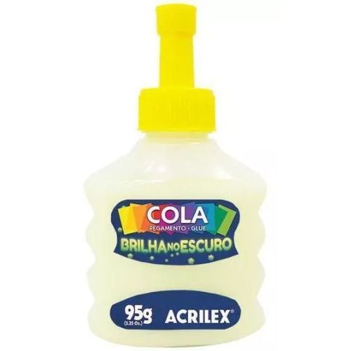 Cola Brilho no Escuro 95G Amarelo Acrilex