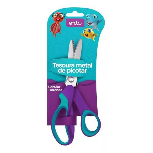Tesoura Metal de Picotar Onda