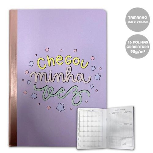 Planner Mensal Brochura Chegou Minha Vez 16Fls 90G Merci