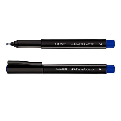 Caneta Supersoft Pen 1.0MM Azul Faber Castell