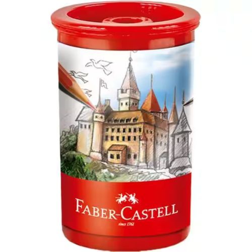 Apontador com Deposito Tubo Faber Castell