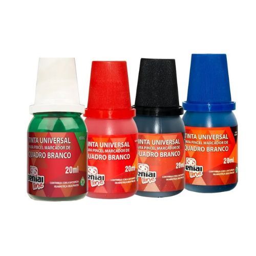 Reabastecedor 20ML GE-20 Preto para Marcador de Quadro Branco Caixa com 6 Unidades Gramp Line