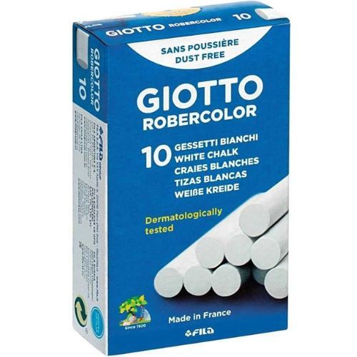 Giz Branco Robercolor 10 Cores Giotto