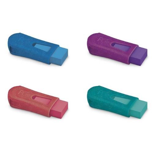 Apontador com Deposito + Borracha Fc Mix Glitz Faber Castell