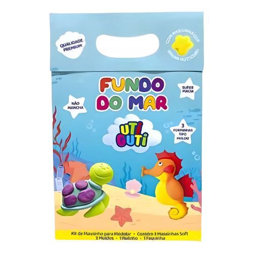 Kit de Massinha de Modelar Fundo do Mar Uti Guti
