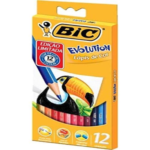 Lapis de Cor Evolution 12 Cores Bic