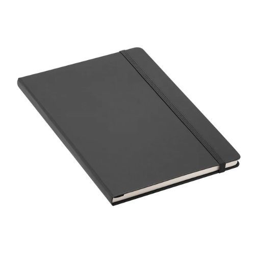 Caderneta Pautada A5 80 Fls Preta Brw