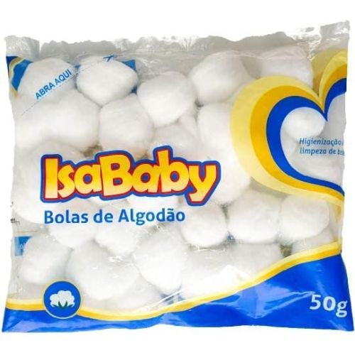 Algodao em Bolas Comum 50G Isababy
