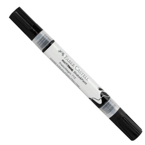 Marcador Criativo Multimark Shake&Paint Preto 712 Faber Castell