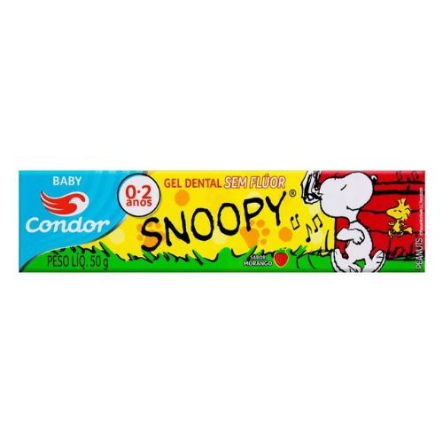 Creme Dental Gel Snoopy sem Fluor 50G Condor
