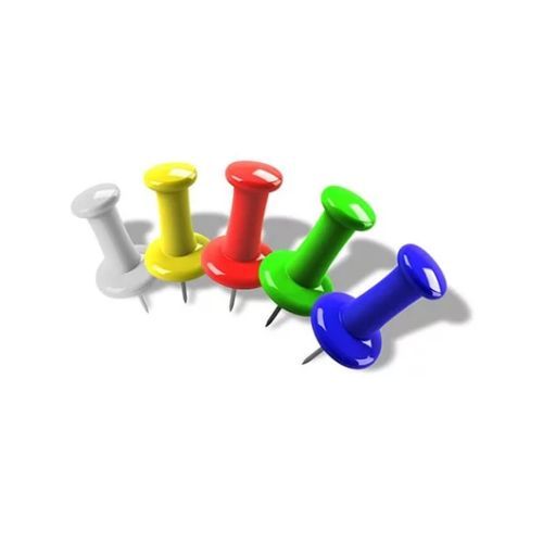 Alfinete para Mapa 6Mm Modelo Taca com 25 Unidades Brw