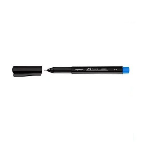 Caneta Supersoft Pen 1.0MM Azul Claro Faber Castell