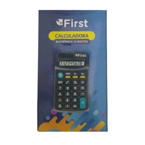 Calculadora Eletronica 12 Digitos Bm2124 First