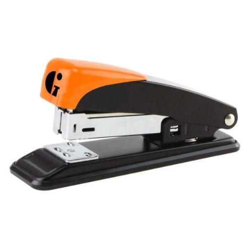 Grampeador Genial 20Fls GE-1035 Preto/Laranja Gramp Line