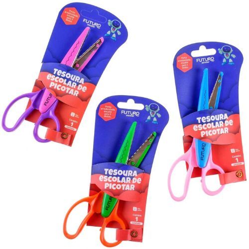 Tesoura Escolar Butterfly 12,5Cm Futuro