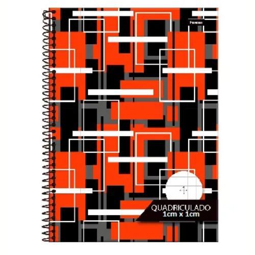 Caderno Univ CD Quadriculado 1x1 8 Folhas Foroni