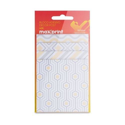 Bloco Adesivo Decor com 04X25Fls Maxprint