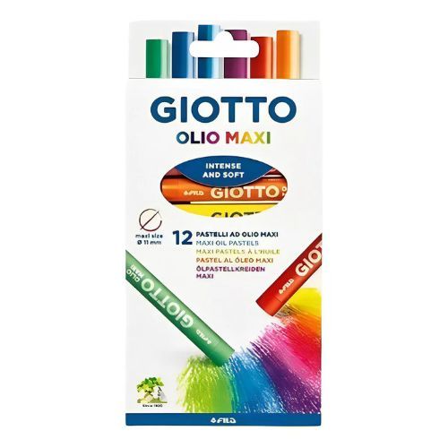 Giz Pastel Olio Maxi 12 Cores Giotto