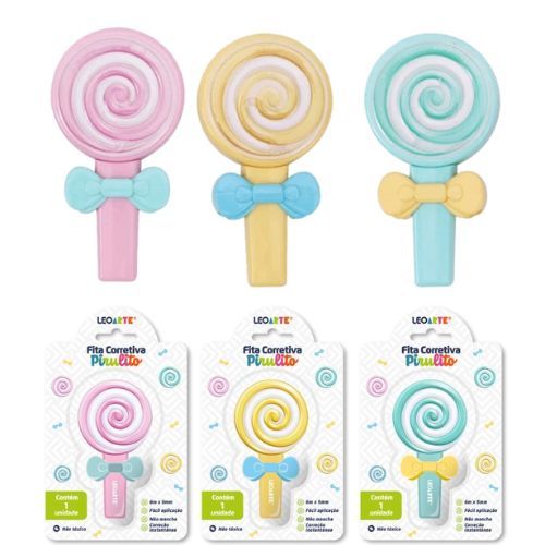 Fita Corretiva Food Trends Pirulito 6MX5MM Leoarte