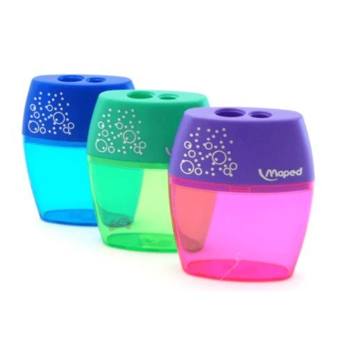 Apontador 2 Furos Shaker Cores Maped