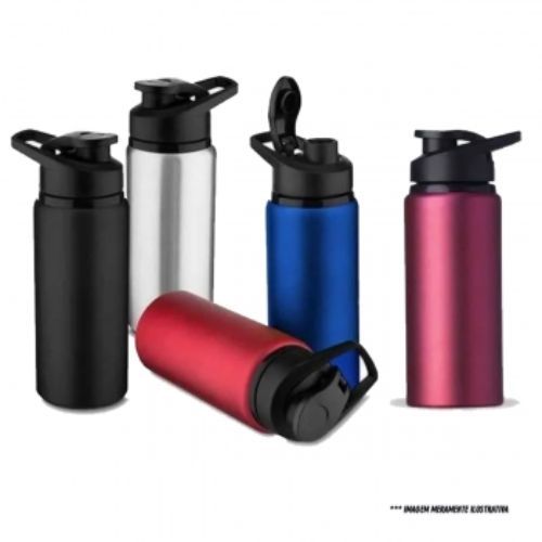Garrafa Aluminio 600ML Cores Livon