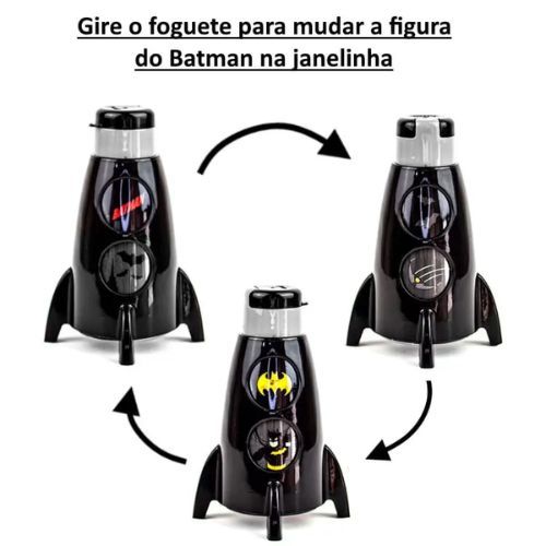 Garrafa Foguete Batman 320ML Plasutil