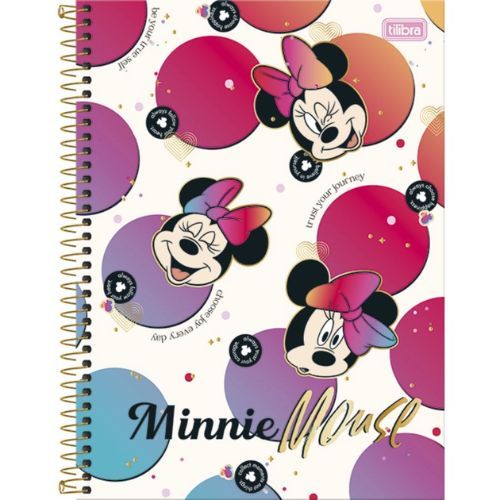 Caderno Univ CD Connect 12 Materias Minnie 192 Folhas Tilibra