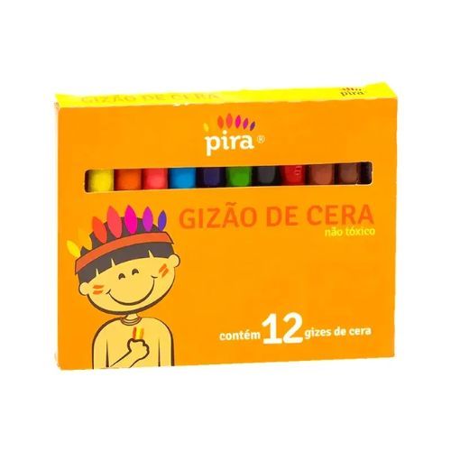 Gizao de Cera 12 Cores Piratininga