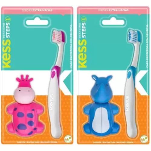 Escova de Dente Extramacia com Protetor 2043 Kess Steps 2