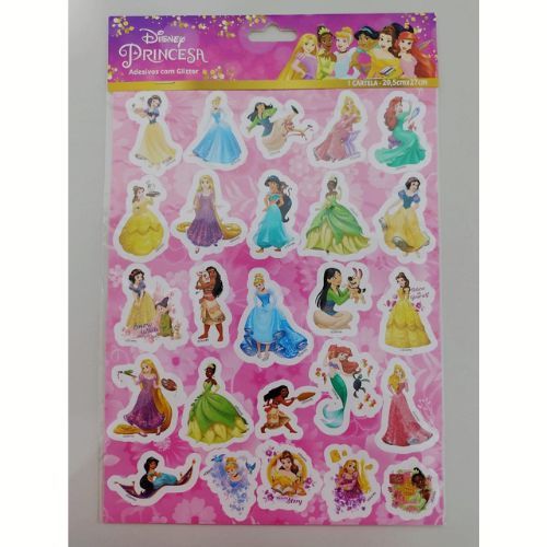 Adesivos Pvc com Glitter Princesas Vmp