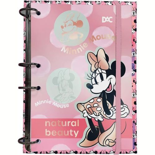 Caderno Argolado Colegial Minnie 144 Folhas 4200 Dac