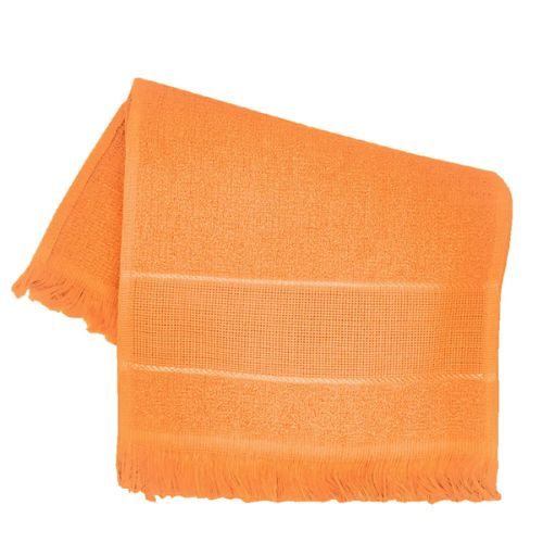 Toalha de Mao Escolar Lisa 33x23CM Laranja Marcotex