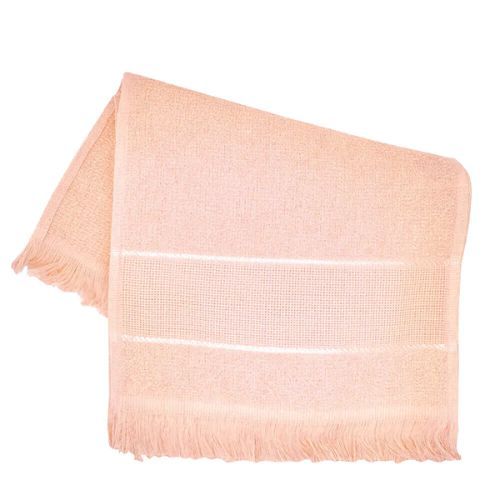 Toalha de Mao Escolar Lisa 33x23CM Salmao Marcotex