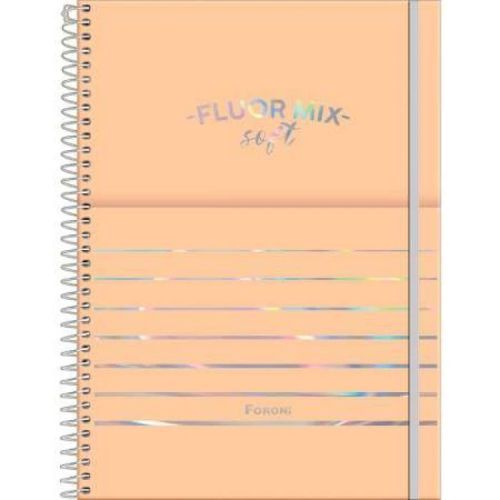 Caderno Colegial Cd 10 Materias Fluor Mix 160 Folhas Foroni