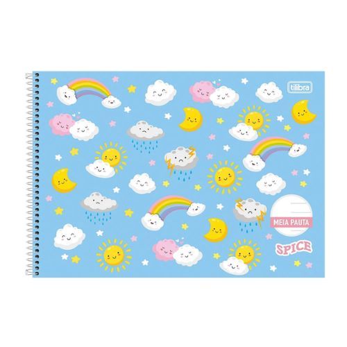 Caderno Esp Cd Meia Pauta Spice 40 Folhas Tilibra